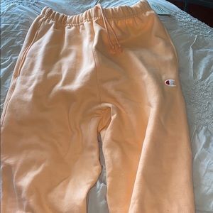 Peach champion sweatpants